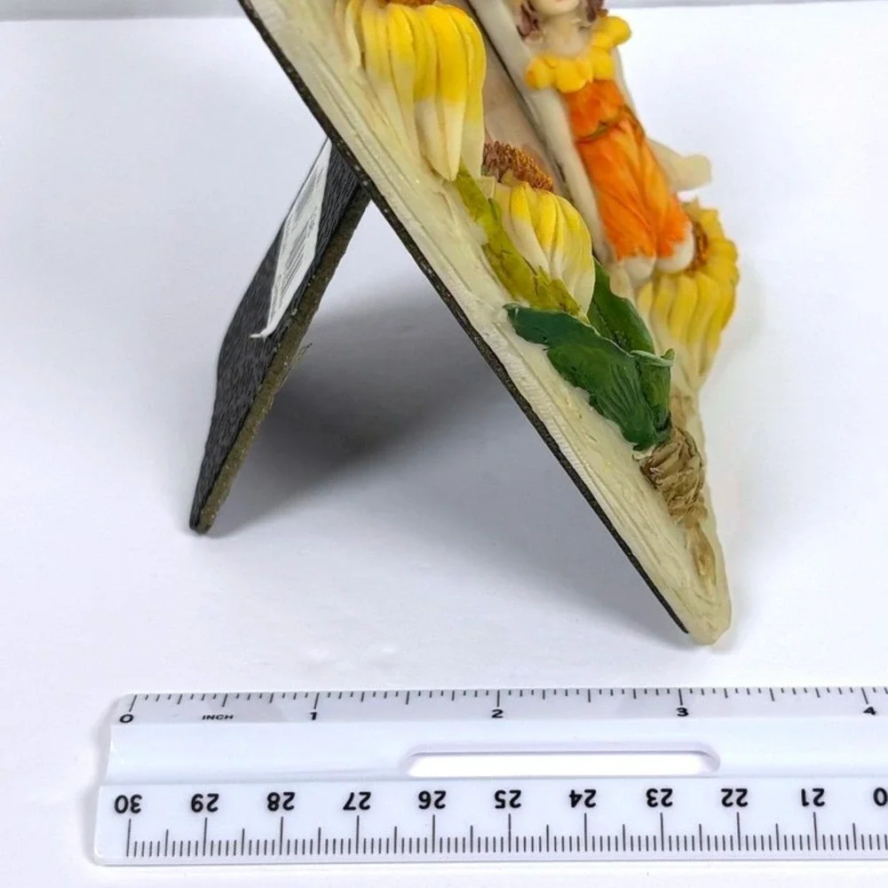 Y2K Fairy Sunflower Resin Phote Frame 3D Cottagecore Whimsical Garden Decor